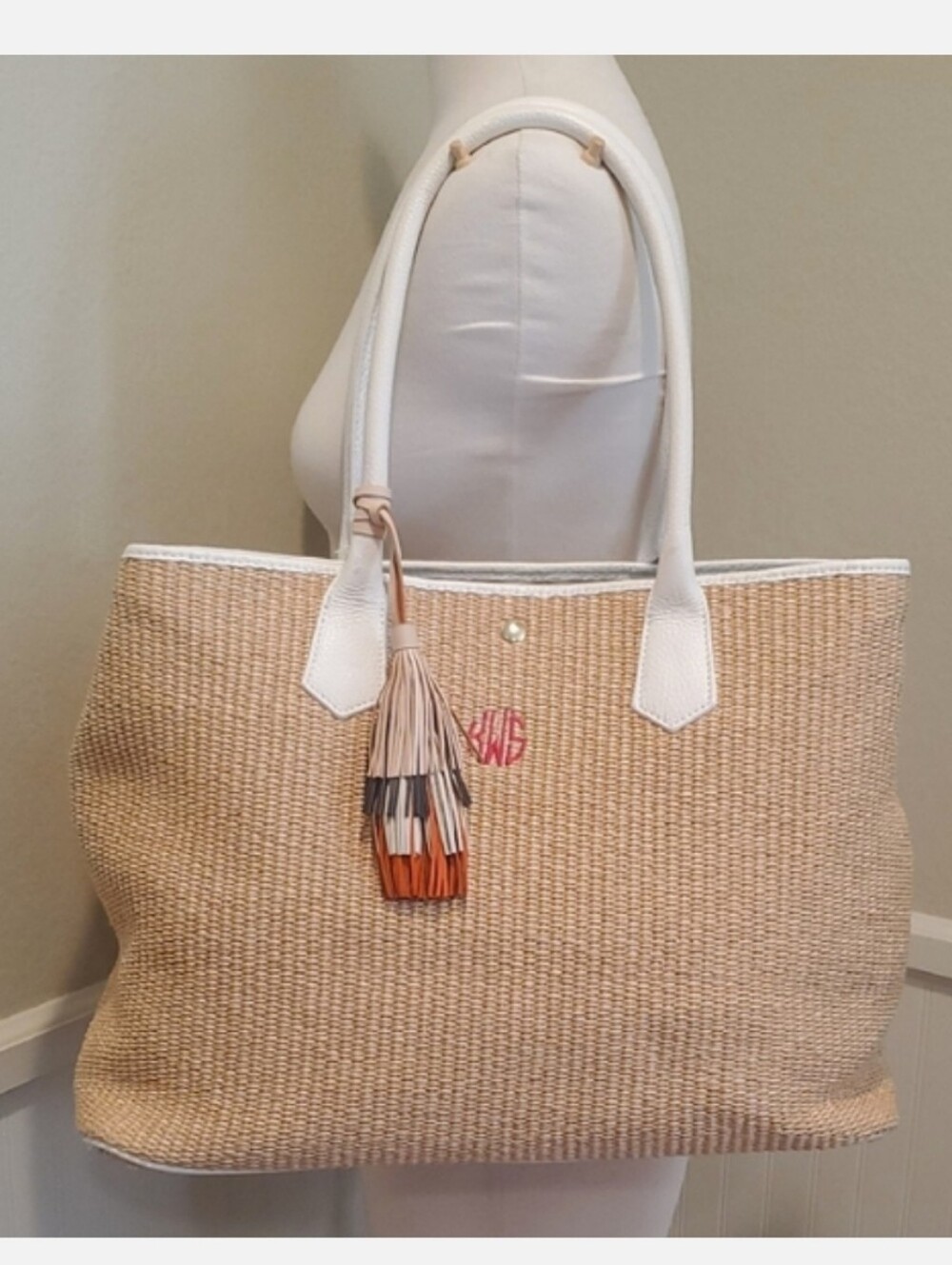 Mark & Graham Rafia Tote Bag